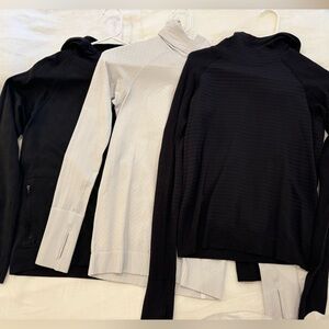 Lululemon Long Sleeves -🖤BUNDLE OF 3🖤 - 2 Black and 1 Light Grey - Size 4
